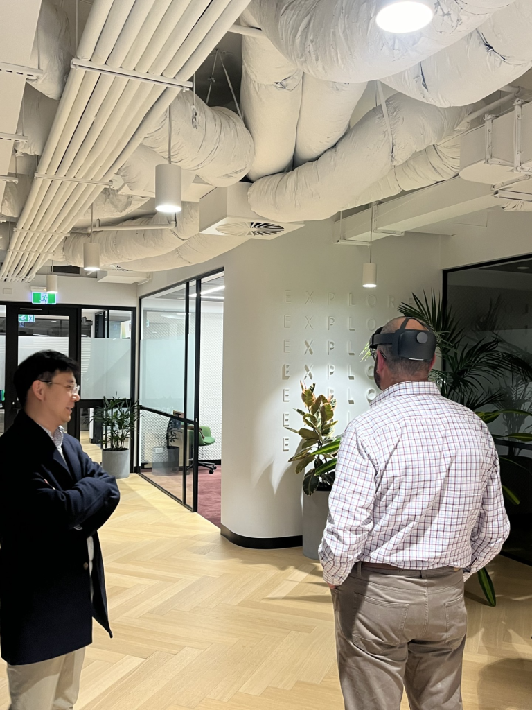 AFP Executives trialling HoloLens at the Microsoft AI Training Day