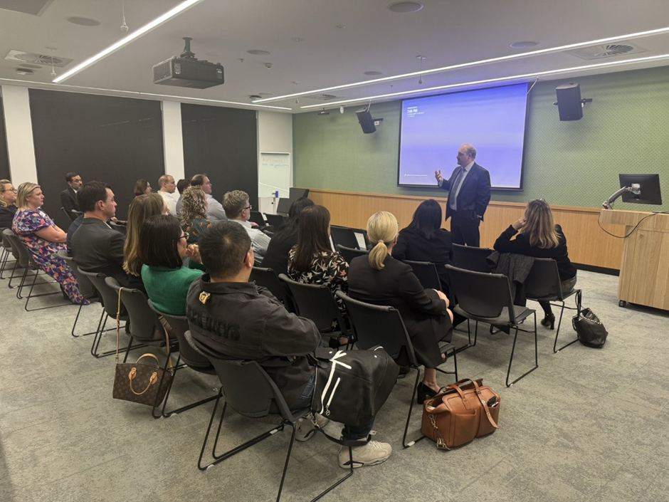 AlphaPi presenting at Microsoft AI Training Day for AFP Executives