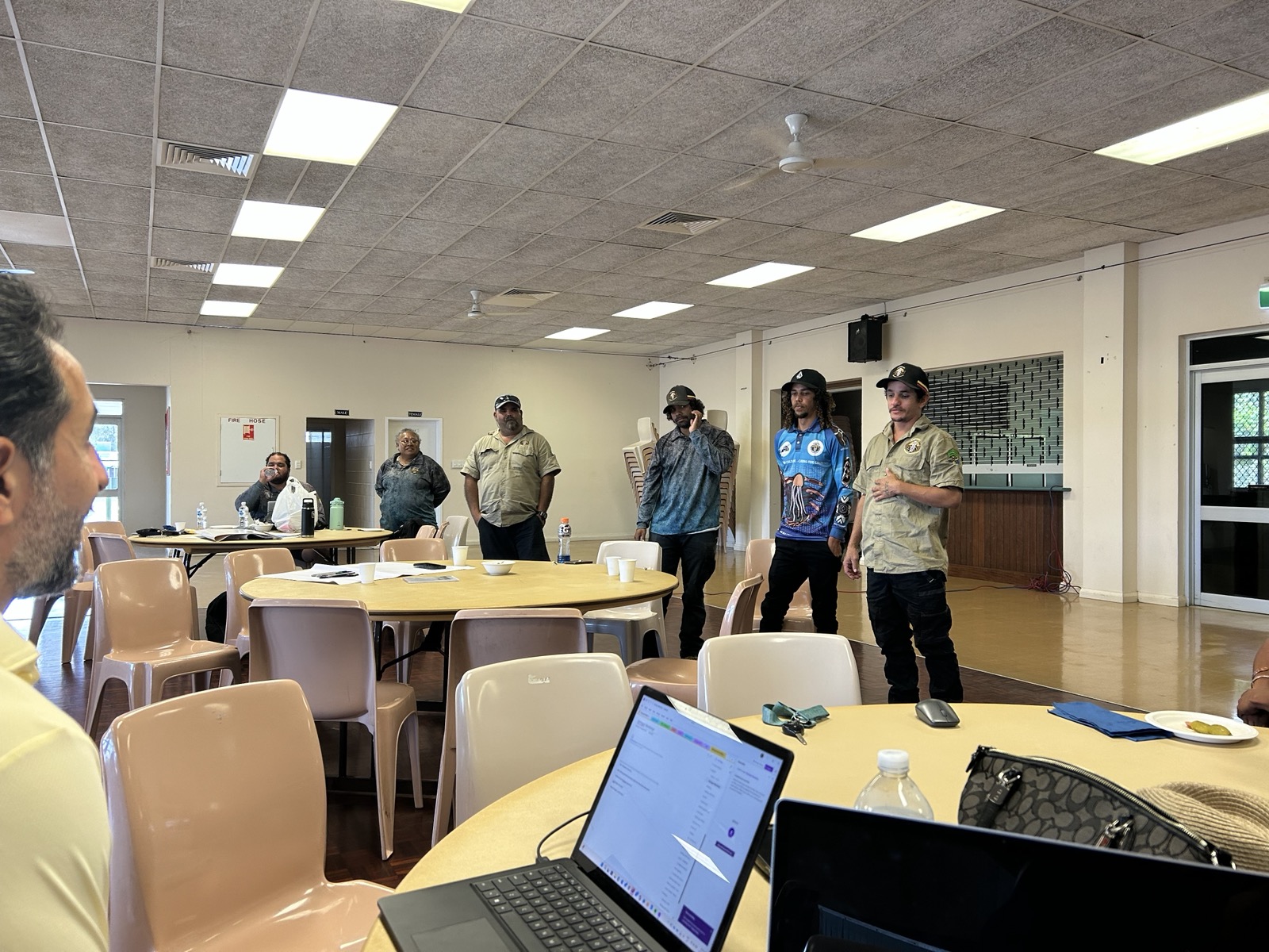 AlphaPi and Girringun leaders during the October 2025 discovery workshop in Cardwell