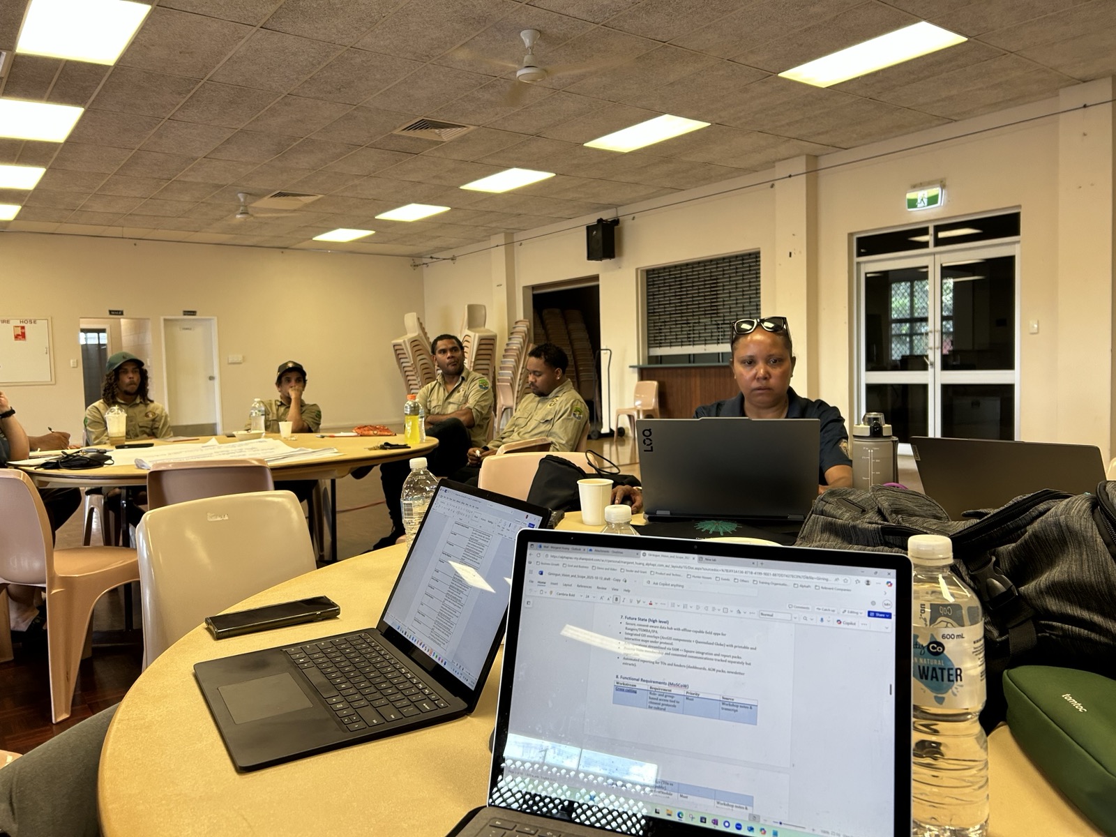 Girringun team and AlphaPi working through platform design in the November 2025 workshop